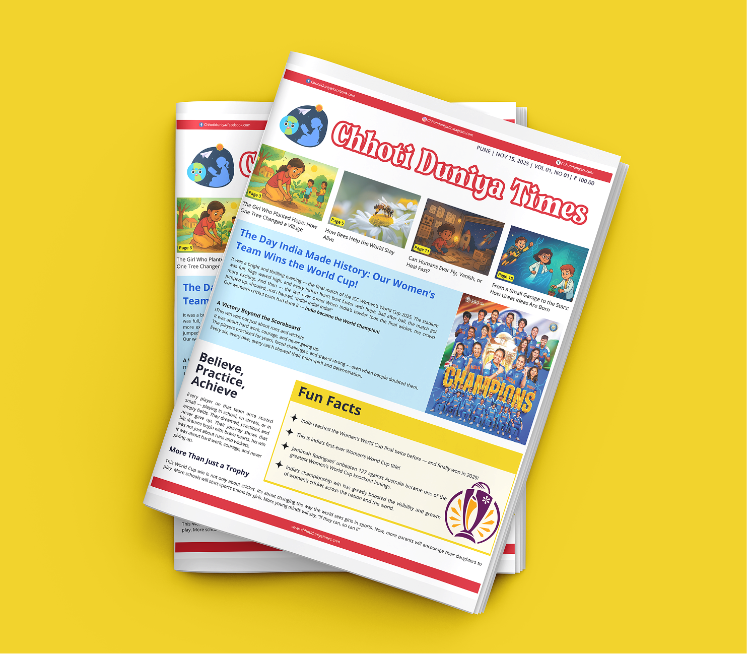 Chhoti Duniya – Kids Newspaper | 1 Year Subscription (Delivered Every 2 Weeks)